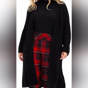 Torrid Raglan Chunky Knit Duster sz 00 M/L